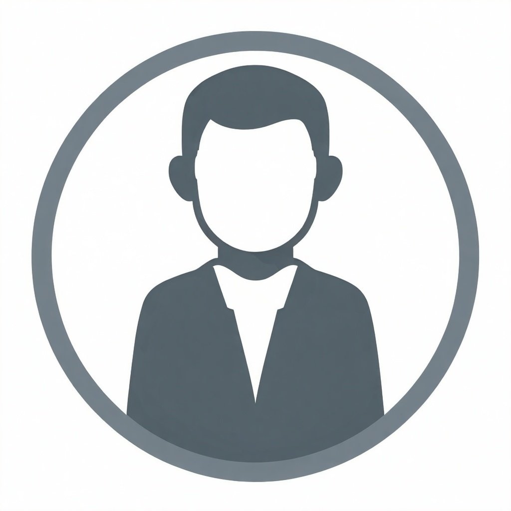 Generic gray website avatar icon image that is round-3